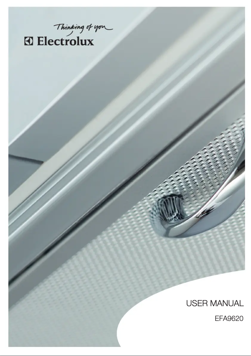 Page n°1 - Manuel utilisateur Electrolux EFA9620X