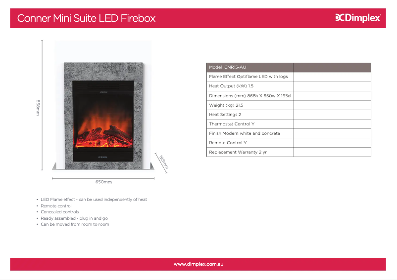 Imagen de la primera página del manual del dispositivo CNR15-AU