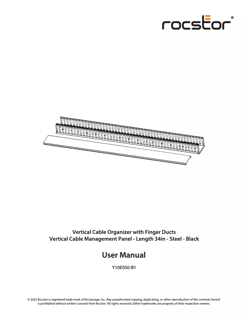 Page 1 de la notice Manuel utilisateur Rocstor Y10E050-B1