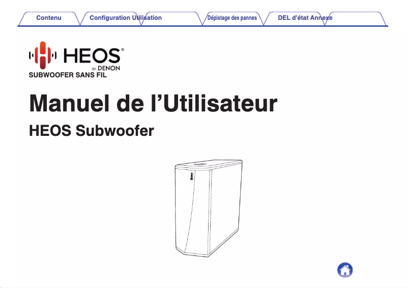 Page n°1 - Manuel utilisateur Denon HEOS Subwoofer
