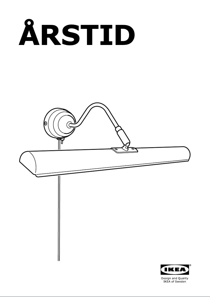 Página 1 del manual Instrucciones / montaje Ikea ARSTID