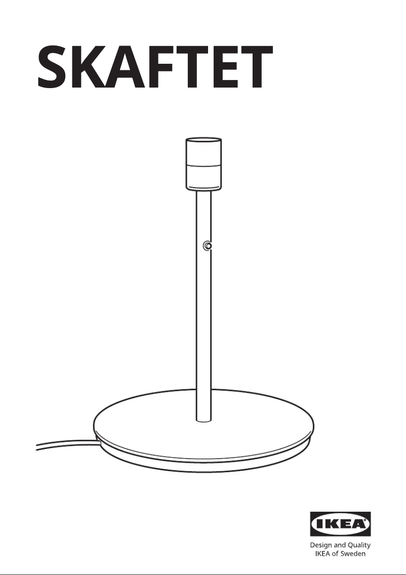 Image de la première page du manuel de l'appareil SKAFTET 204.346.72