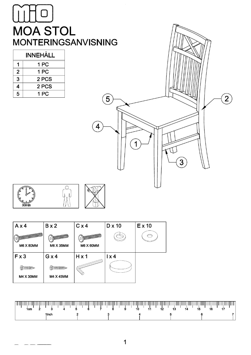 Page 1 de la notice Manuel utilisateur Mio Moa