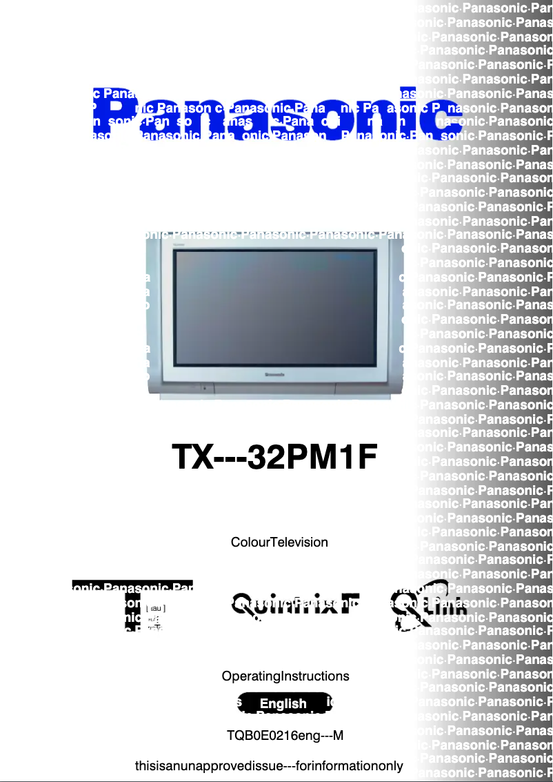 Imagen de la primera página del manual del dispositivo TX-32PM1F