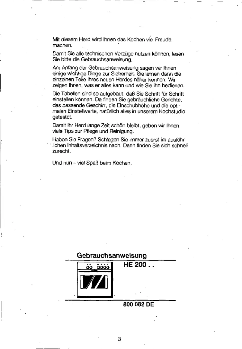 Page n°1 - Manuel utilisateur Siemens HE20050