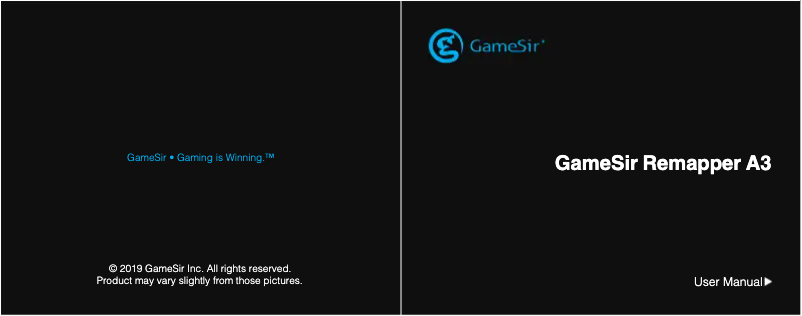 Page 1 de la notice Manuel utilisateur Gamesir A3