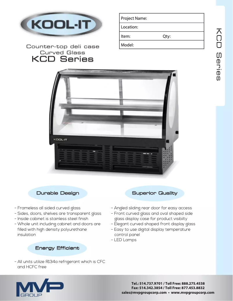 Page n°1 - Manuel utilisateur Kool-It KCD-48