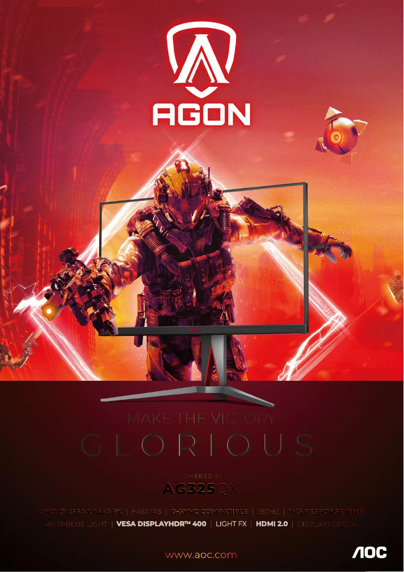 Image de la première page du manuel de l'appareil AGON AG325QX