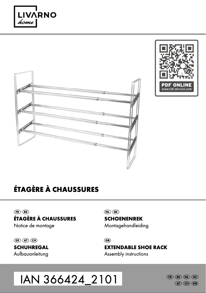 Page 1 de la notice Manuel utilisateur Livarno Lux HG02082