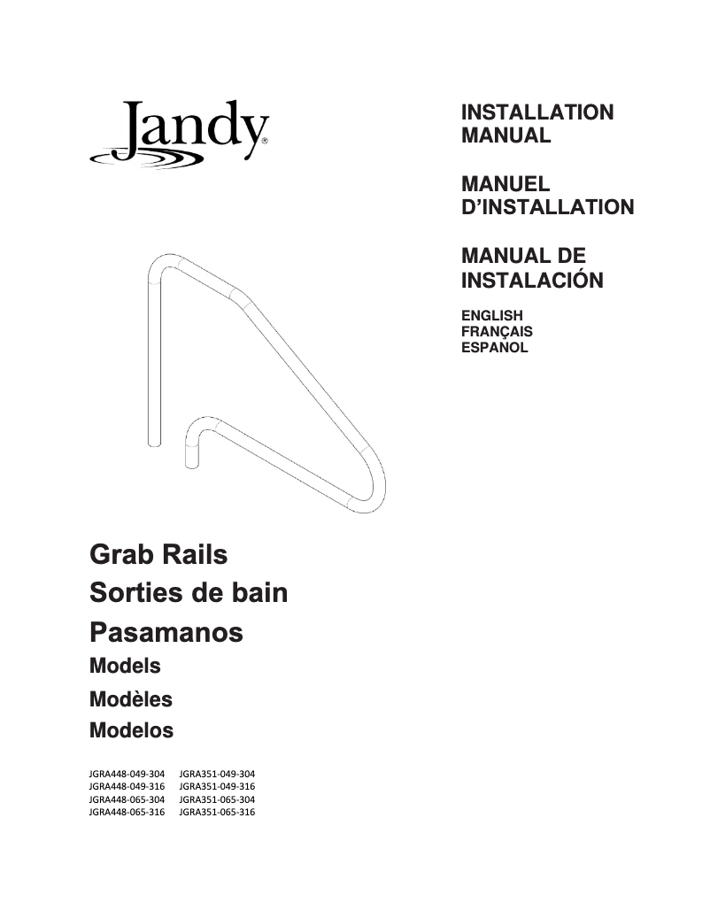 Image de la première page du manuel de l'appareil JGRA448-065-304