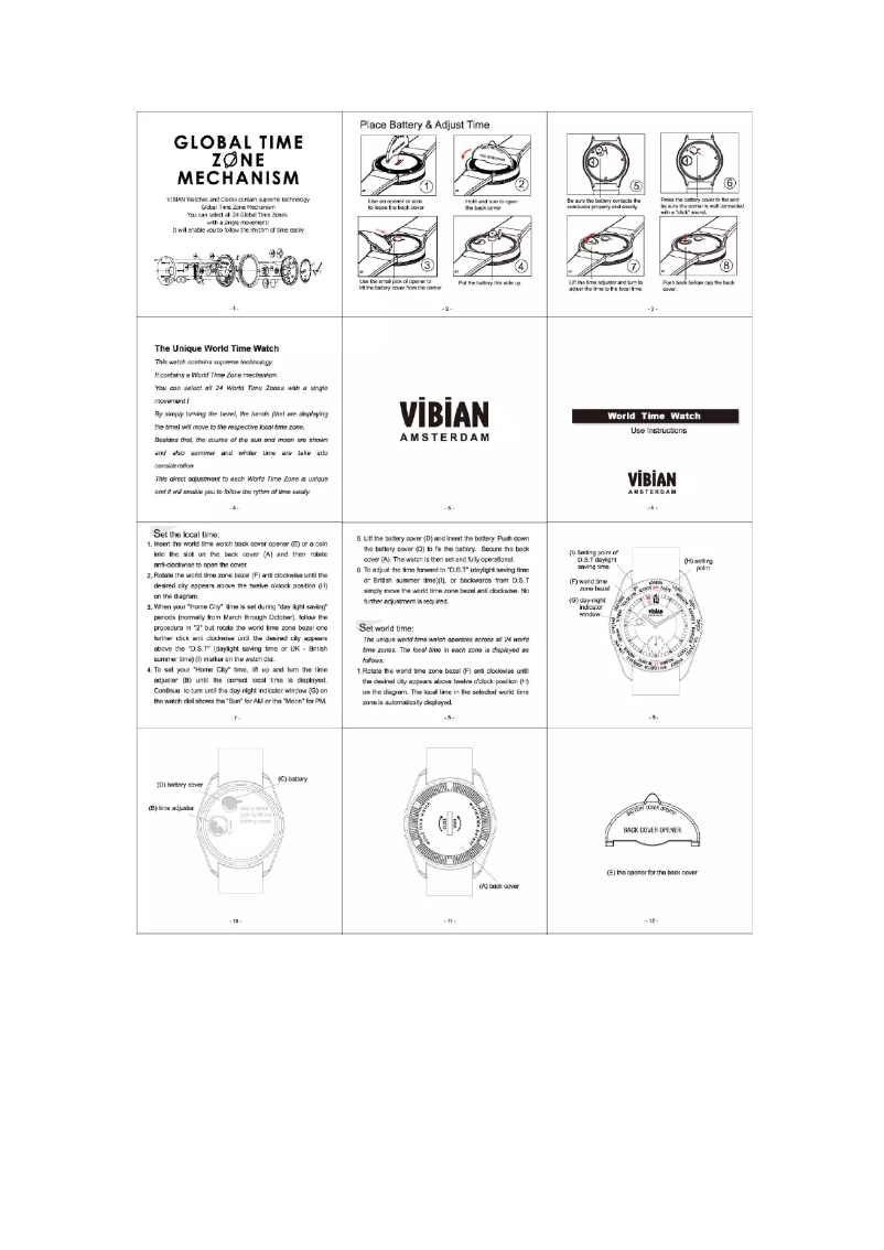 Page 1 de la notice Manuel utilisateur VIBIAN Vivar-01
