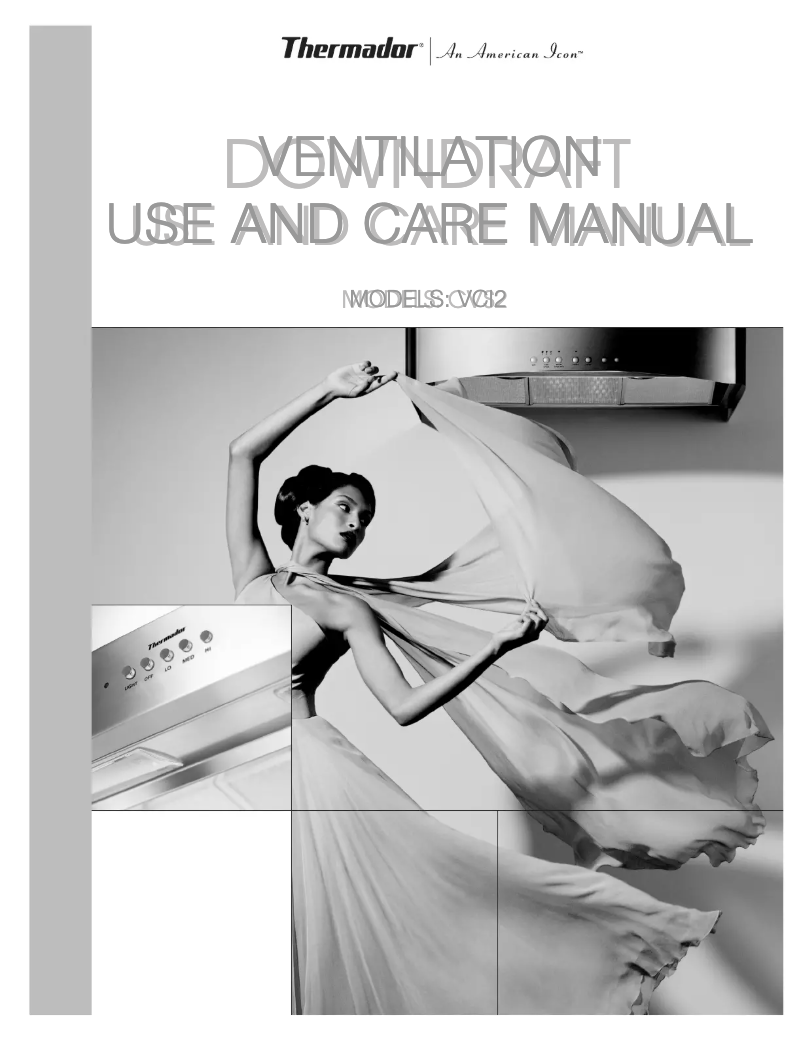 Page n°1 - Manuel utilisateur Thermador VCI21CS