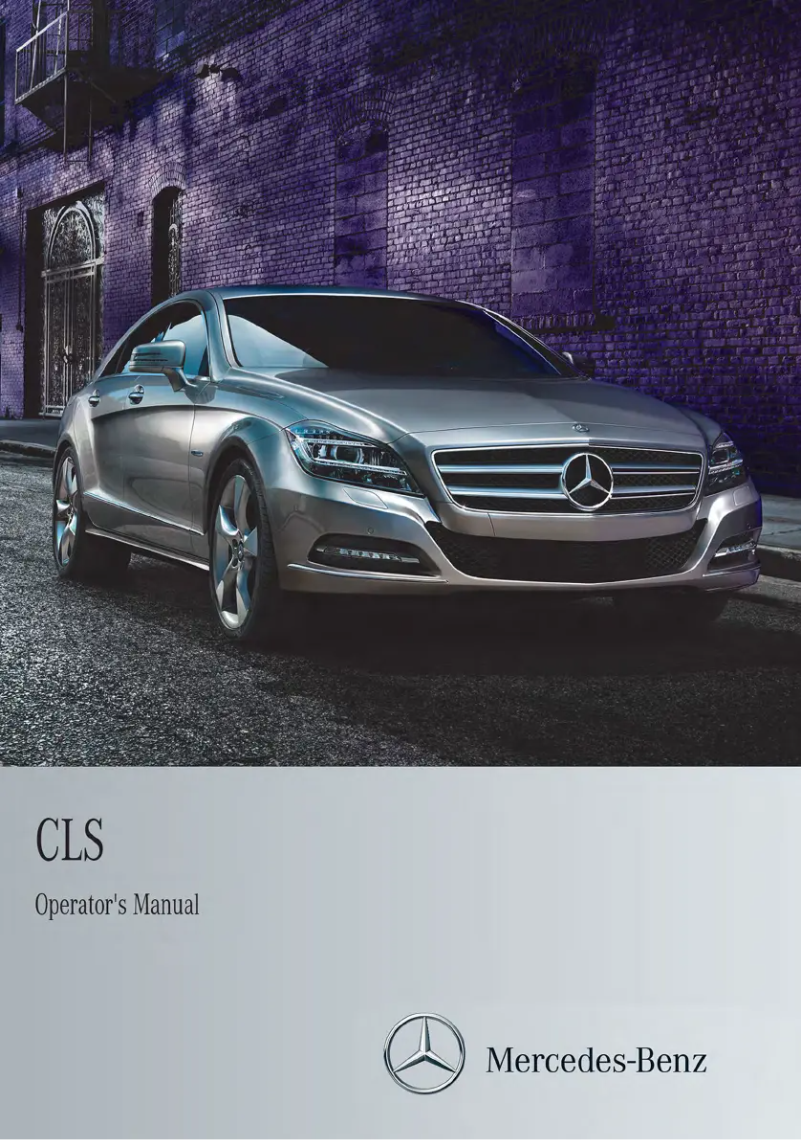 Image de la première page du manuel de l'appareil CLS-Class Coupe (2013)