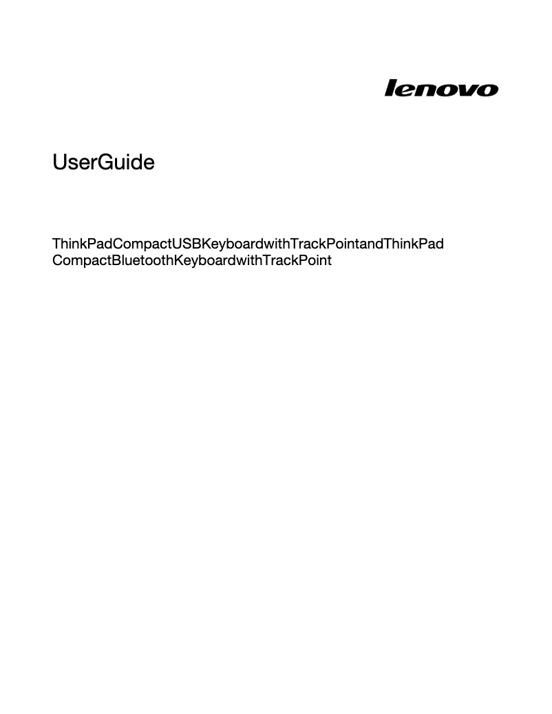 Page n°1 - Manuel utilisateur Lenovo 0B47184
