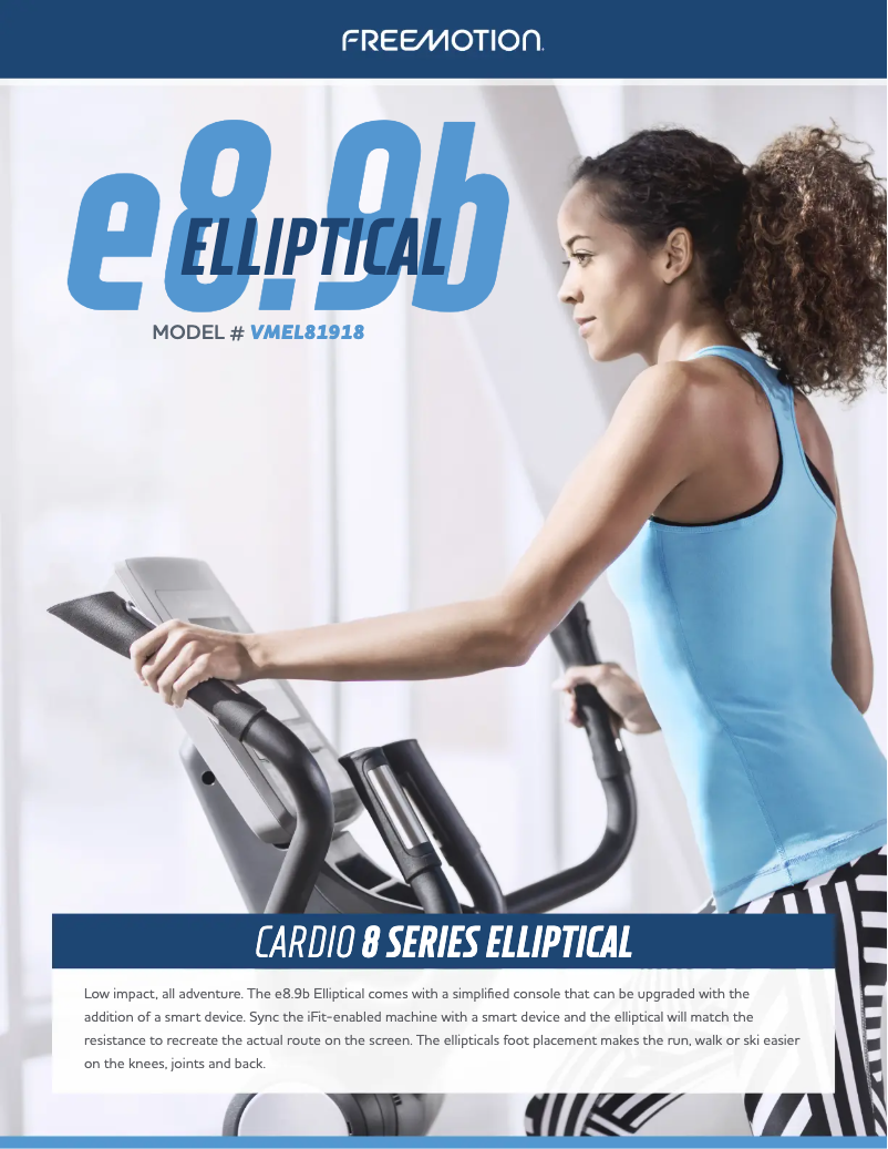 Page 1 de la notice Manuel utilisateur FreeMotion e8.9b