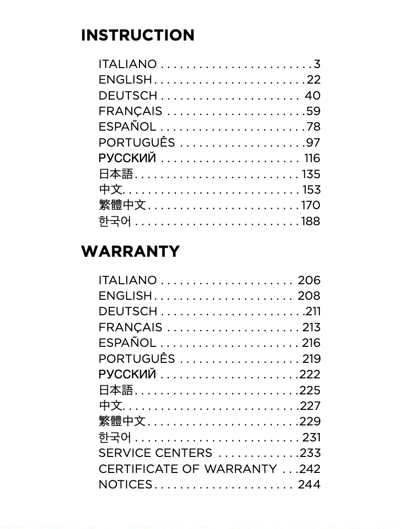 Page 1 de la notice Manuel utilisateur Emporio Armani Chronograph AR11201