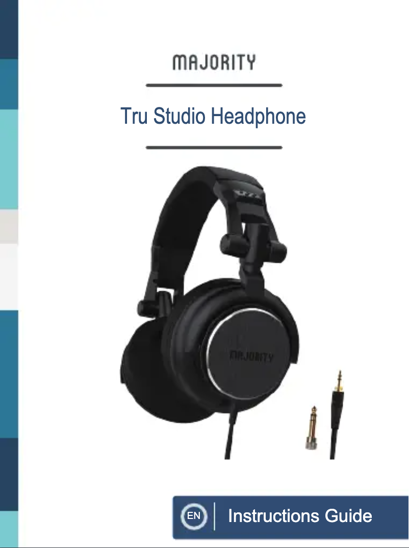 Page 1 de la notice Manuel utilisateur Majority Tru Studio 1