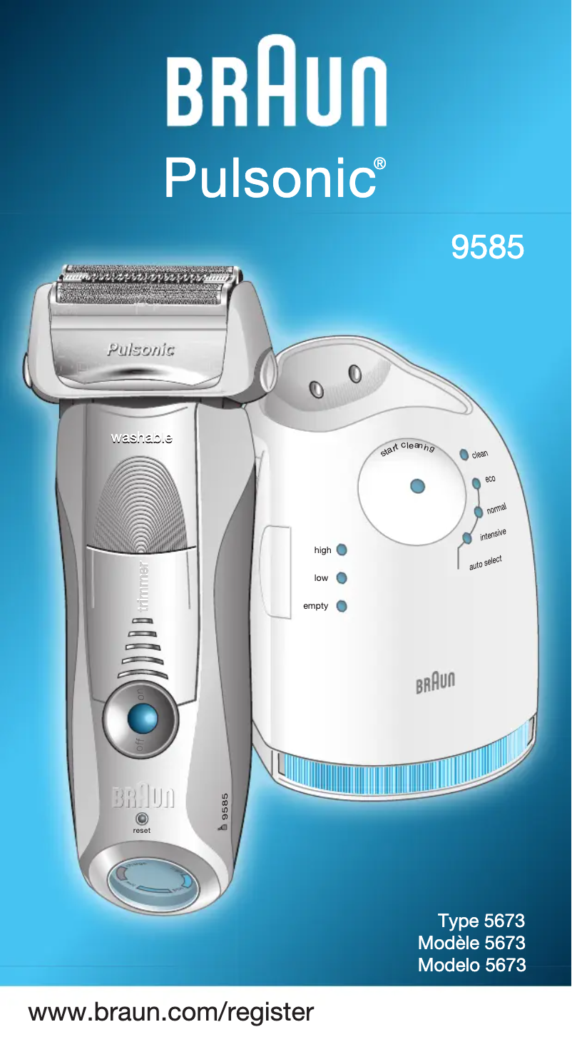 Page n°1 - Manuel utilisateur Braun Pulsonic