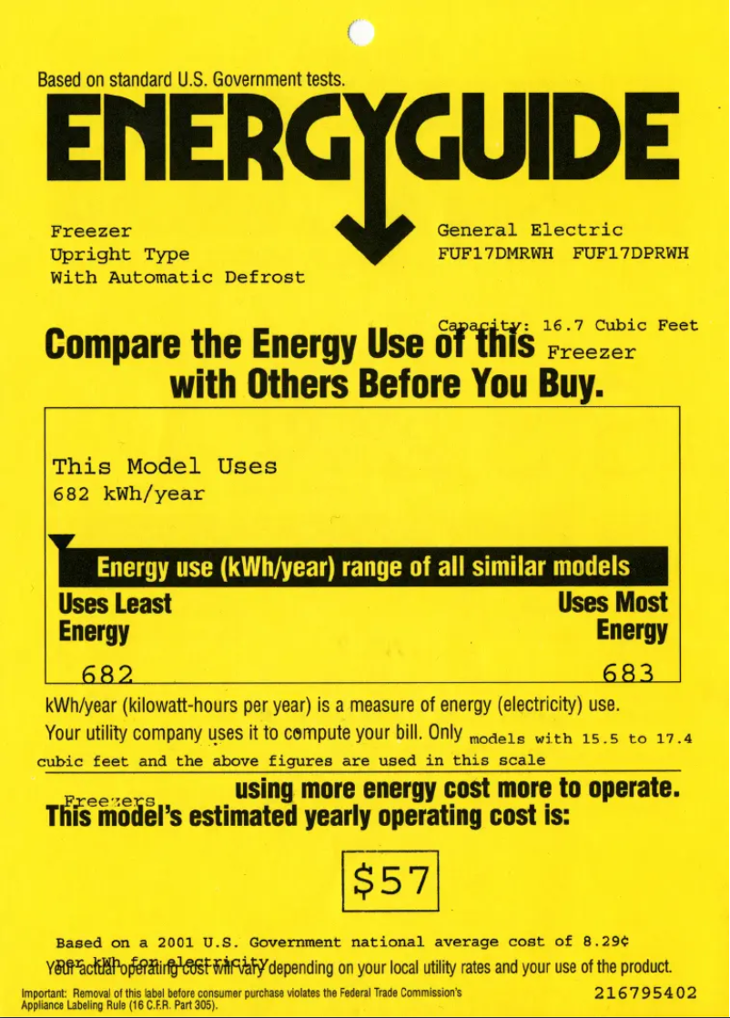 Image de la première page du manuel de l'appareil FUF17PMRWH