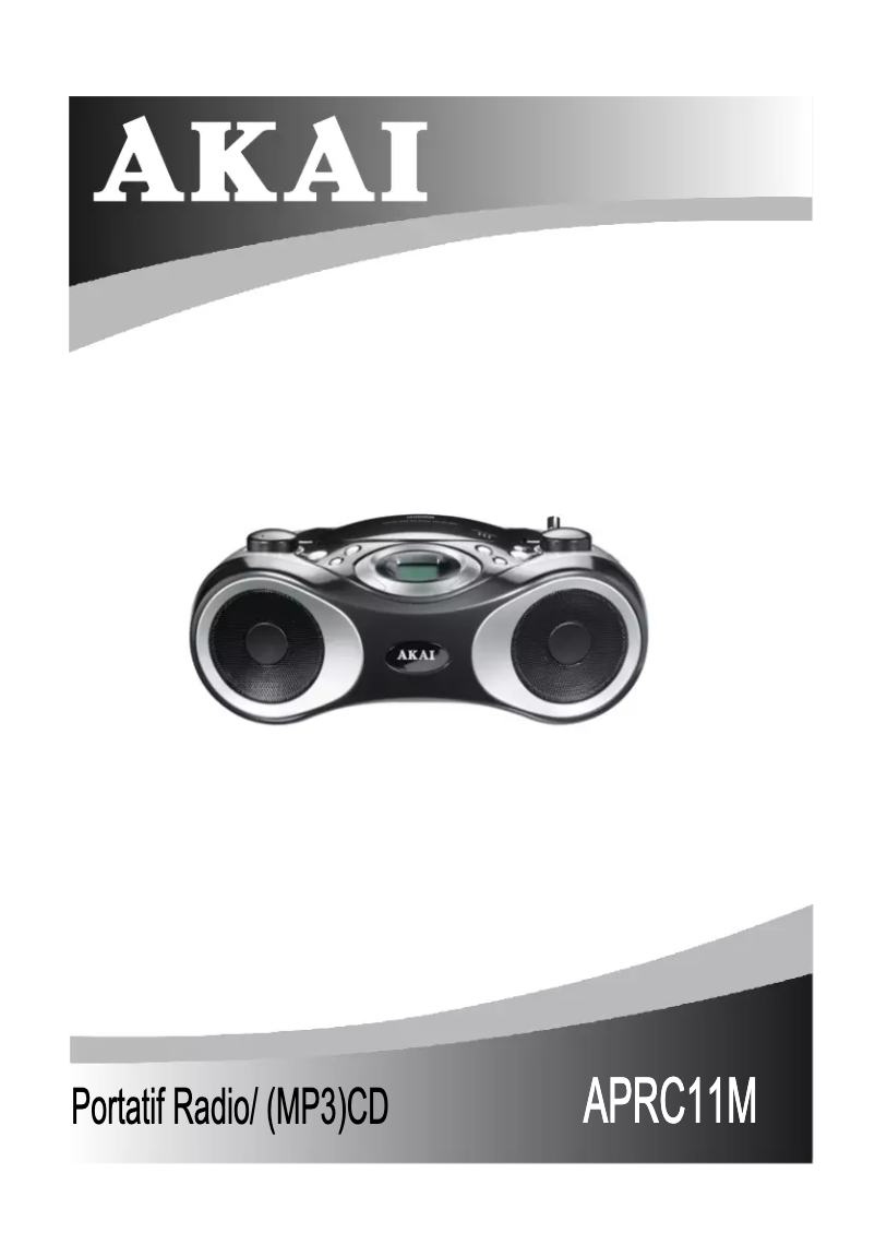 Page 1 de la notice Manuel utilisateur AKAI APRC11