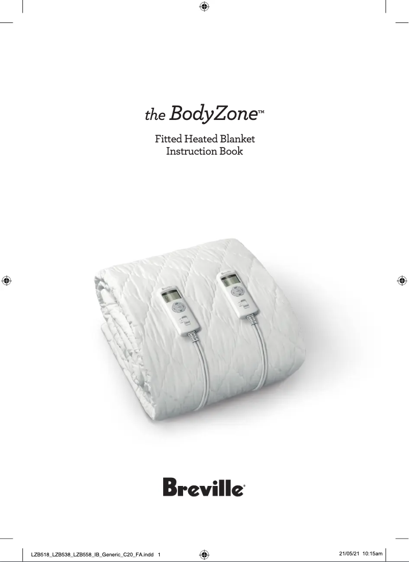 Página 1 del manual Manual de usuario Breville BodyZone LZB518WHT