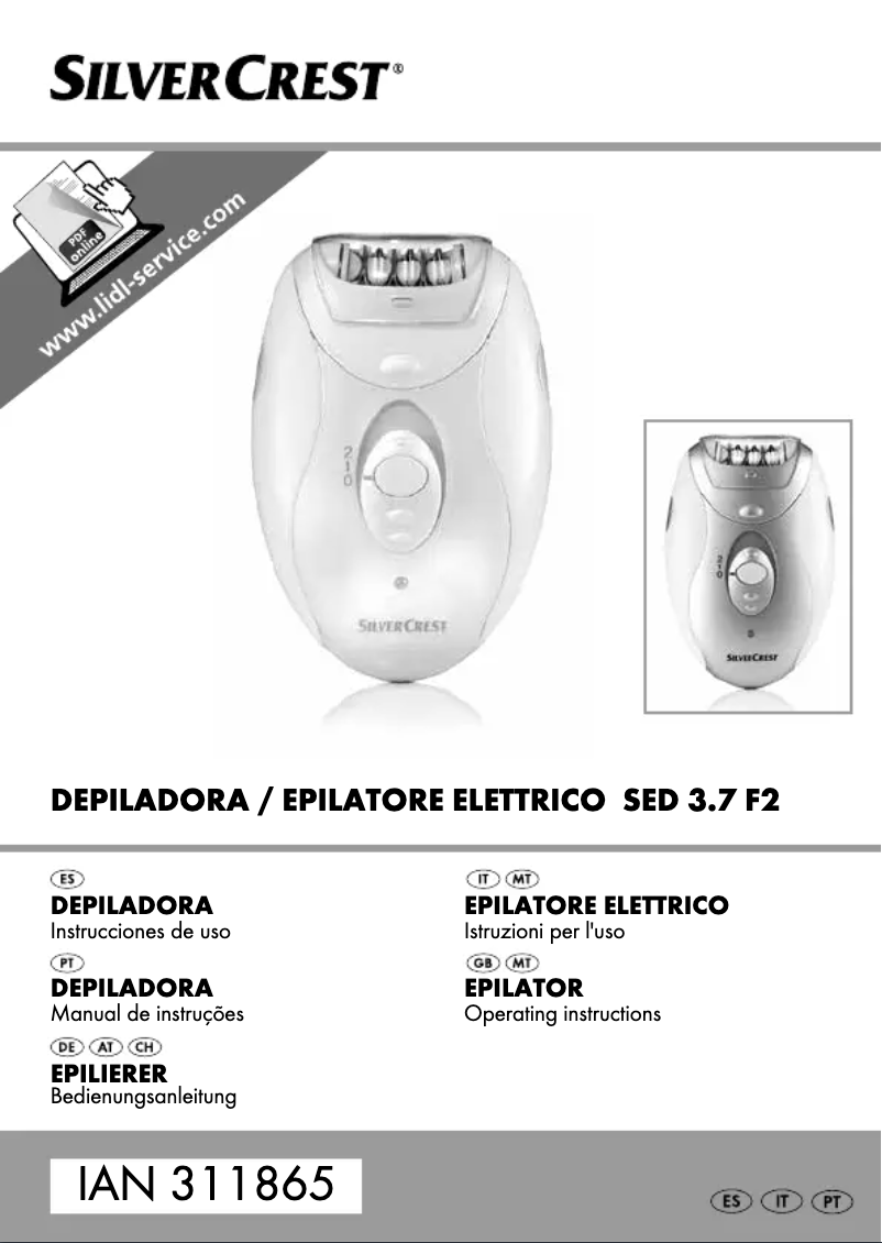Page 1 de la notice Manuel utilisateur SilverCrest SED 3.7 F2