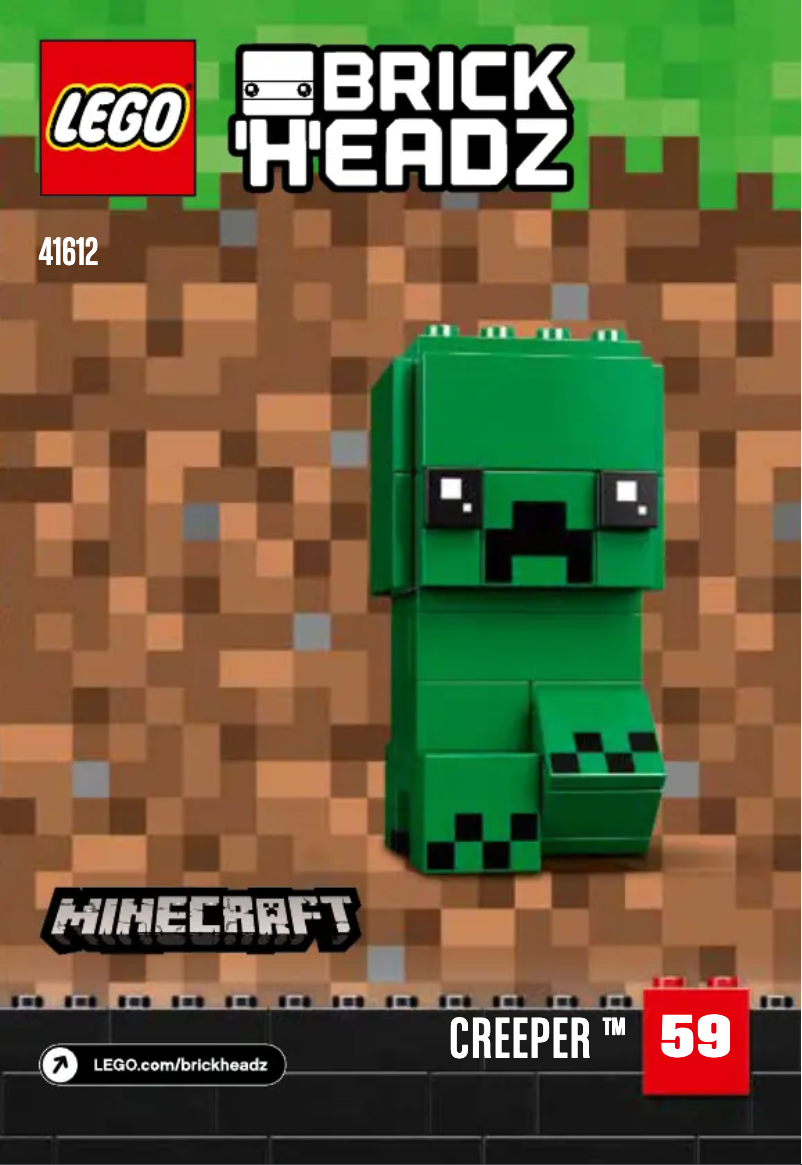 Page 1 de la notice Manuel utilisateur Lego Brickheadz 41612