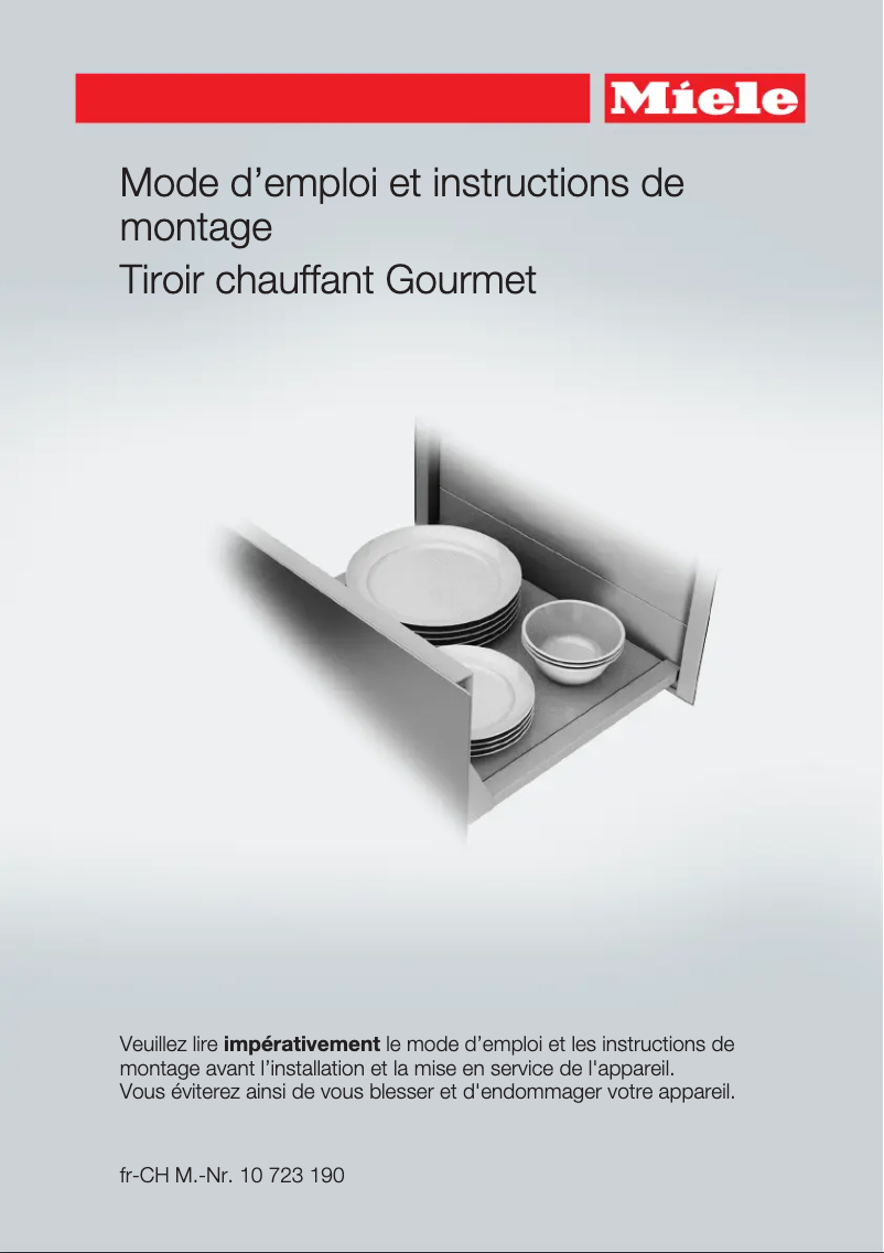 Page 1 de la notice Mode d'emploi Miele ESW 7010