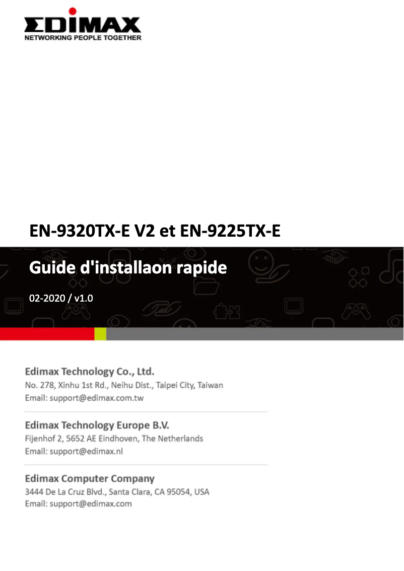 Page n°1 - Manuel utilisateur Edimax EN-9225TX-E