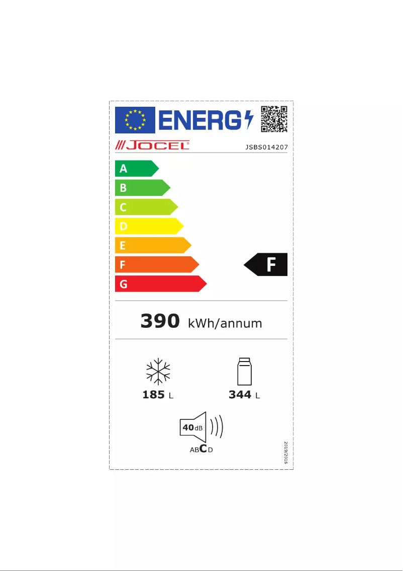 Page 1 de la notice Manuel utilisateur Jocel JSBS014207