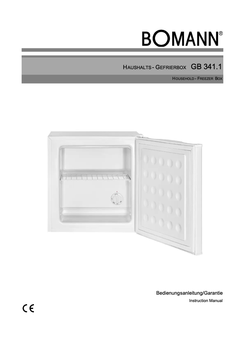 Image de la première page du manuel de l'appareil GB 341.1