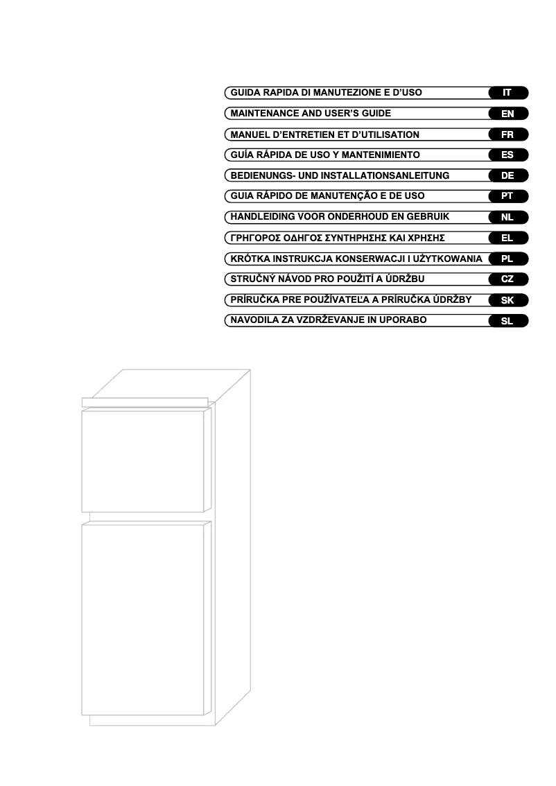 Page 1 de la notice Fiche technique Candy CFBD2450/2ES
