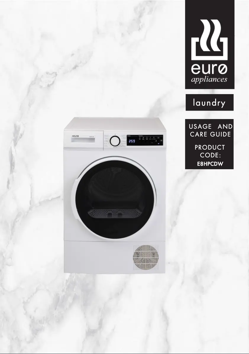 Image de la première page du manuel de l'appareil E8HPCDW