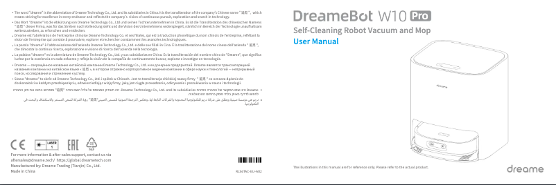 Página 1 del manual Manual de usuario Dreame Bot W10 Pro