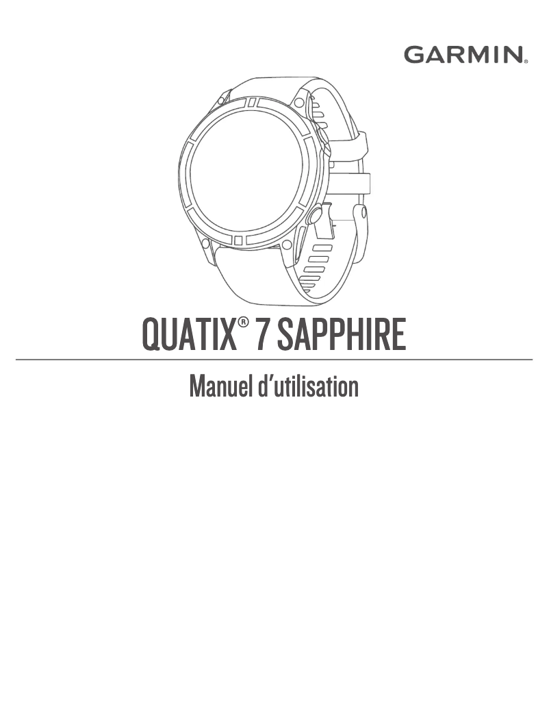 Page n°1 - Manuel utilisateur Garmin Quatix 7 Sapphire