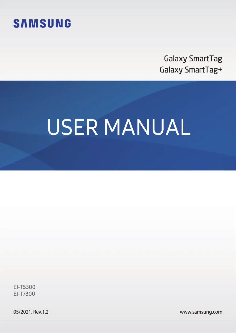 Page 1 de la notice Manuel utilisateur Samsung Galaxy SmartTag+