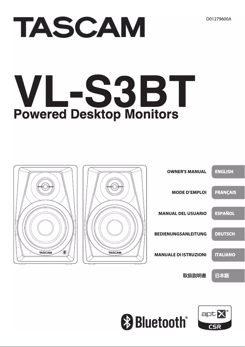 Image de la première page du manuel de l'appareil VL-S3BT