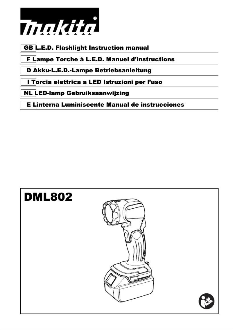 Image de la première page du manuel de l'appareil DML802