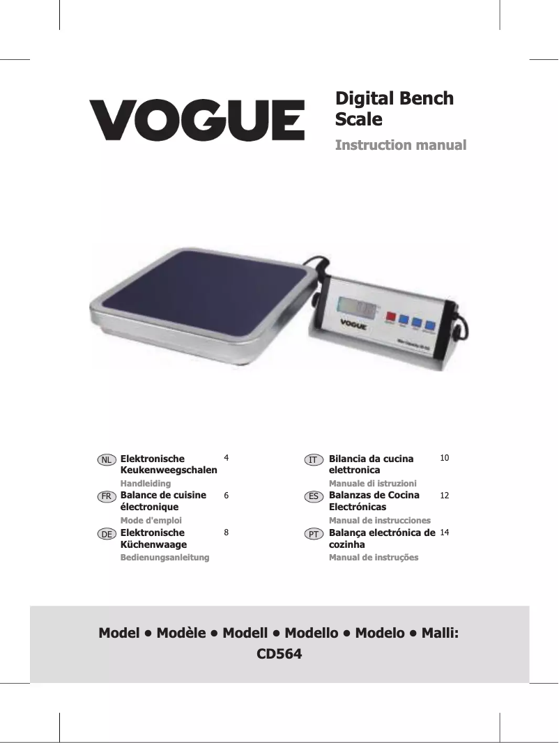 Página 1 del manual Manual de usuario Vogue CD564