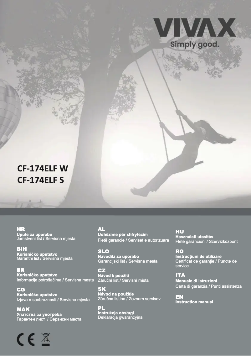 Página 1 del manual Manual de usuario Vivax CF-174ELF