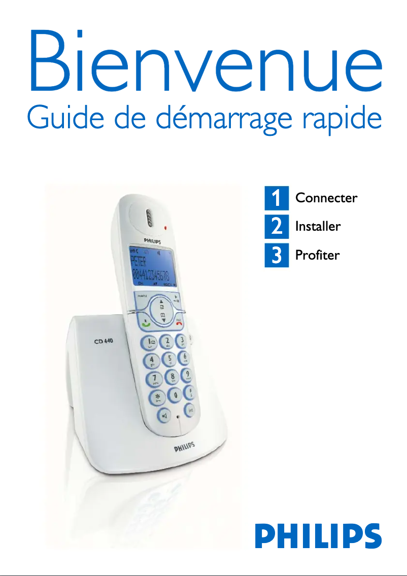 First page image of the manual for CD4403S