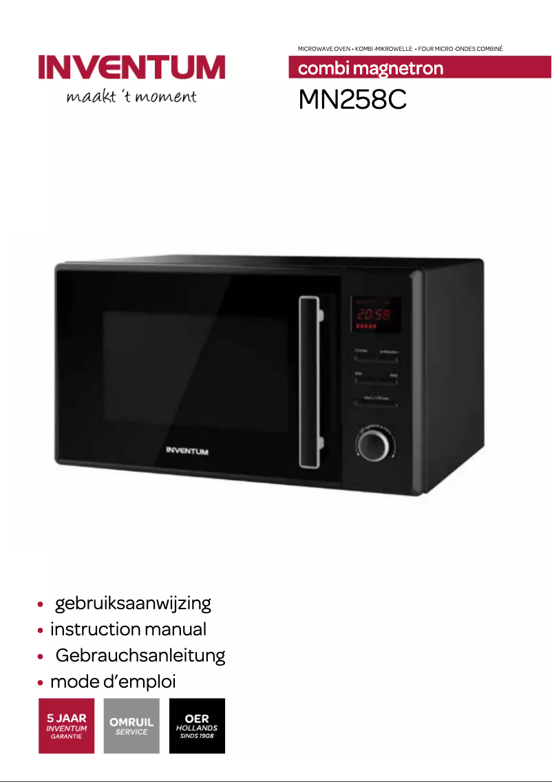 Page 1 de la notice Manuel utilisateur Inventum MN258C
