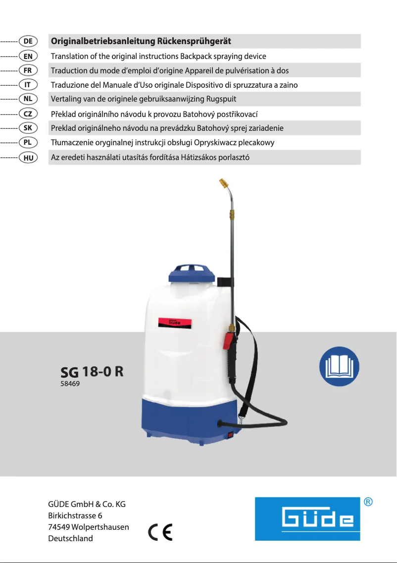 Image de la première page du manuel de l'appareil SG 18-0 R