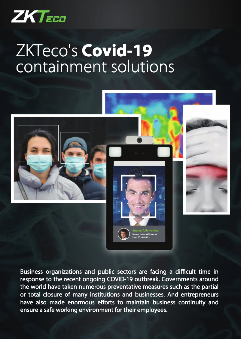 Page 1 de la notice Catalogue ZKTeco ZK-178S