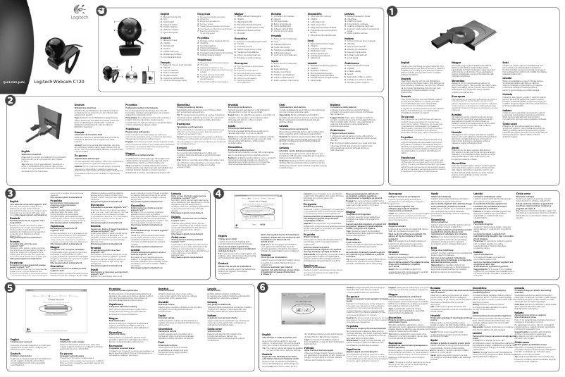 Page 1 de la notice Manuel utilisateur Logitech C120