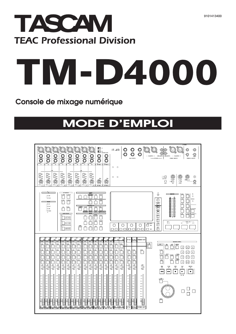 Image de la première page du manuel de l'appareil TM-D4000