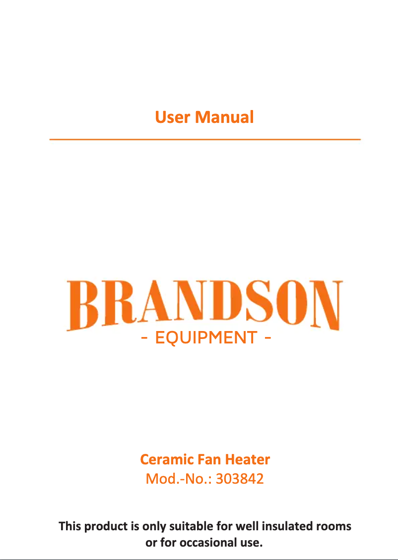 Page n°1 - Manuel utilisateur Brandson 303842