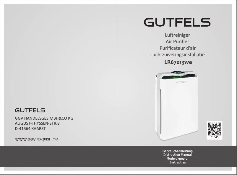 Page 1 de la notice Manuel utilisateur GUTFELS LR 67013 we