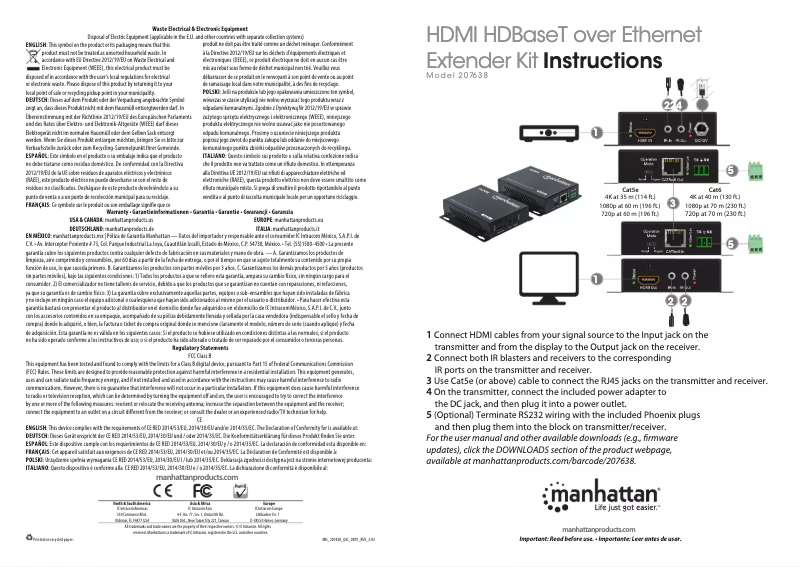 Image de la première page du manuel de l'appareil 207638