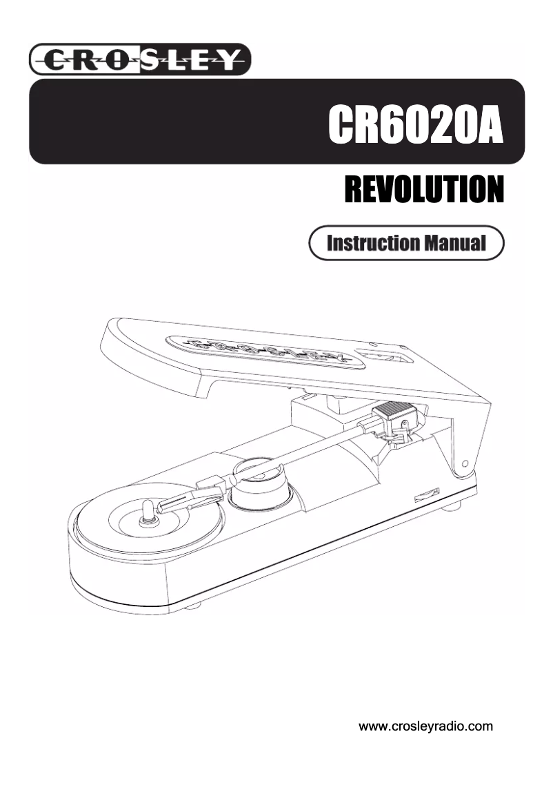 Page n°1 - Manuel utilisateur Crosley CR6020A Revolution